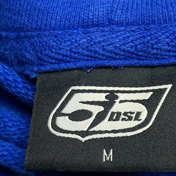 Diesel Blue Graphic Print Hoodie Sweater Jacket M - Picture 8 of 10